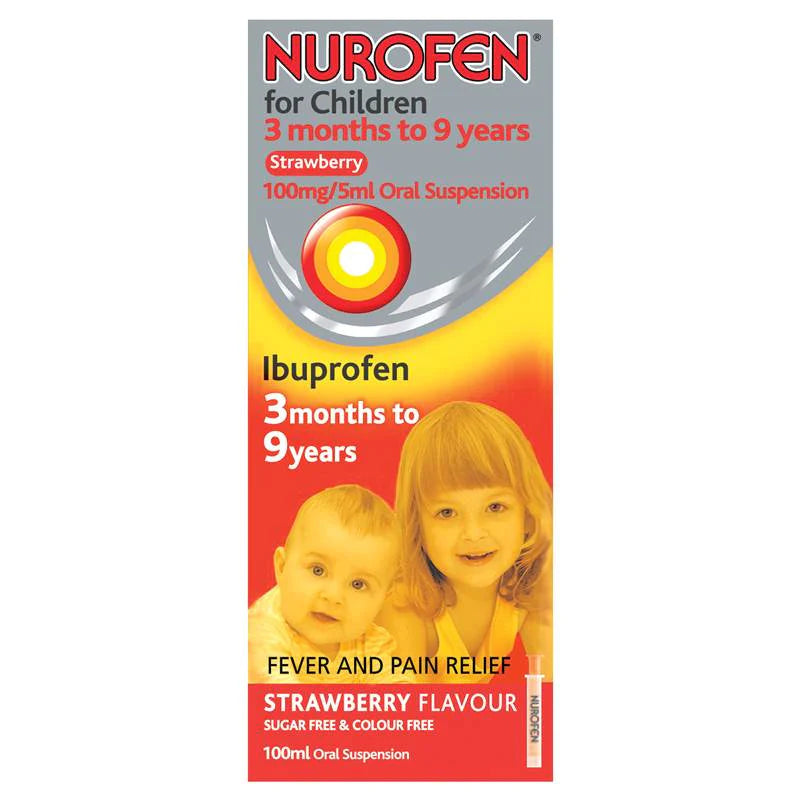 Nurofen for Children 3 Months to 9 Years Strawberry 100ml