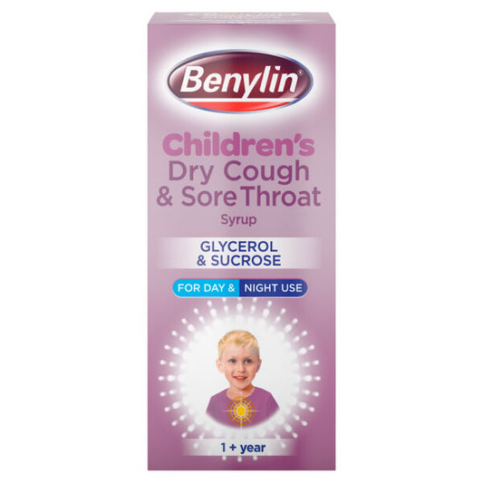 Benylin Children's Dry Cough and Sore Throat Syrup - 125ml