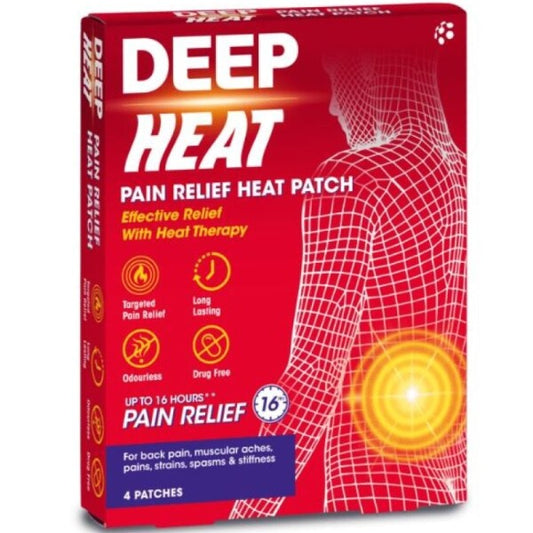 Deep Heat Patches - 4 Patches