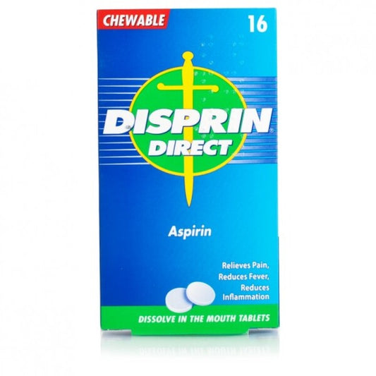 Disprin Direct Chewable Aspirin - 16 Tablets