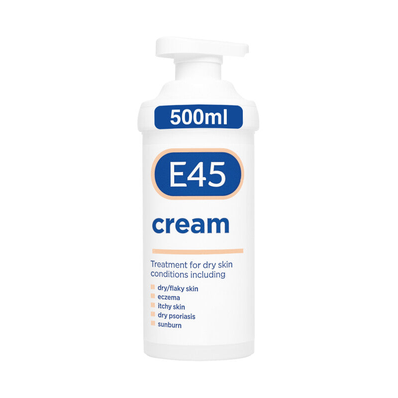 E45 Moisturiser Cream Moisturiser Pump  - 500g