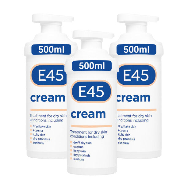 E45 Moisturiser Cream Moisturiser Pump  - 500g