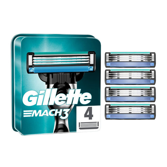 Gillette Mach3 Blades - 4 Cartridges