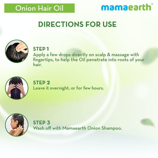 Mamaearth Onion Hair Oil With Onion & Redensyl For Hair Fall Control 150 ml - Pack of 1