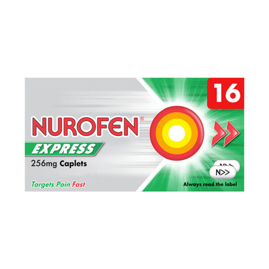 Nurofen Express Ibuprofen 256mg - 16 Caplets