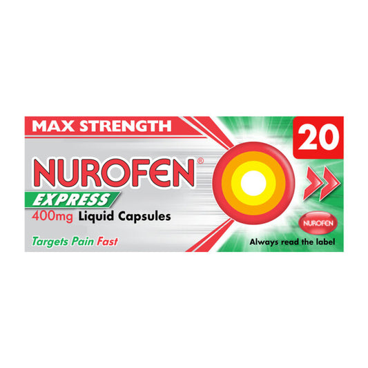 Nurofen Express 400mg - 20 Liquid Capsules