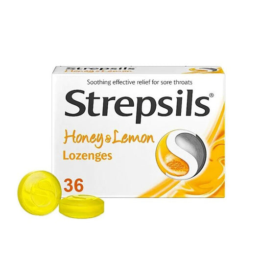 Strepsils Honey & Lemon Lozenges - 36 Pack