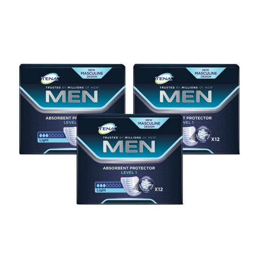 TENA Men Level 1 Incontinence Absorbent Protector - 12 Pads