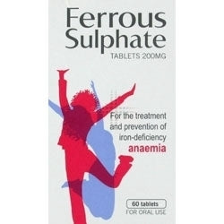 Ferrous sulphate tab 200mg Actavs 60