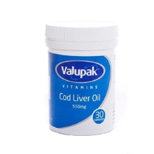 Valupak Cod Liver Oil Capsules 550mg