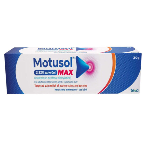 Motusol Max 2.32% w/w Diclofenac Gel - 30g