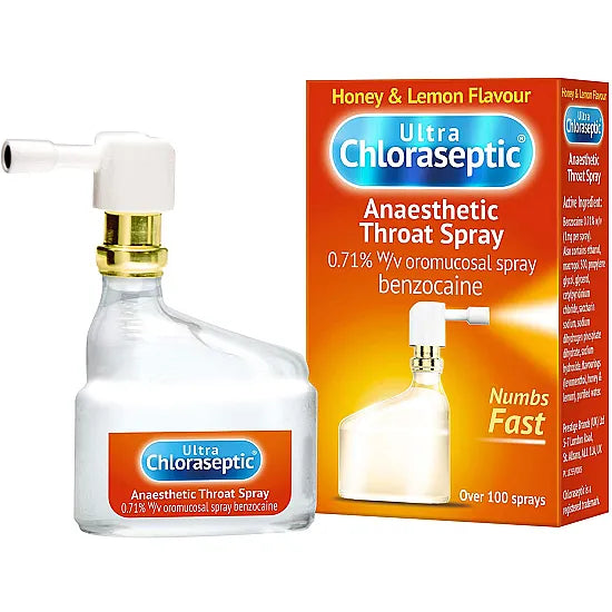 Ultra Chloraseptic Anaesthetic Throat Spray Honey & Lemon – 15ml