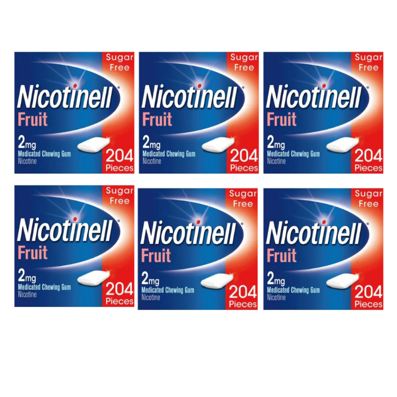 Nicotinell Fruit 2mg Gum -204 Pieces