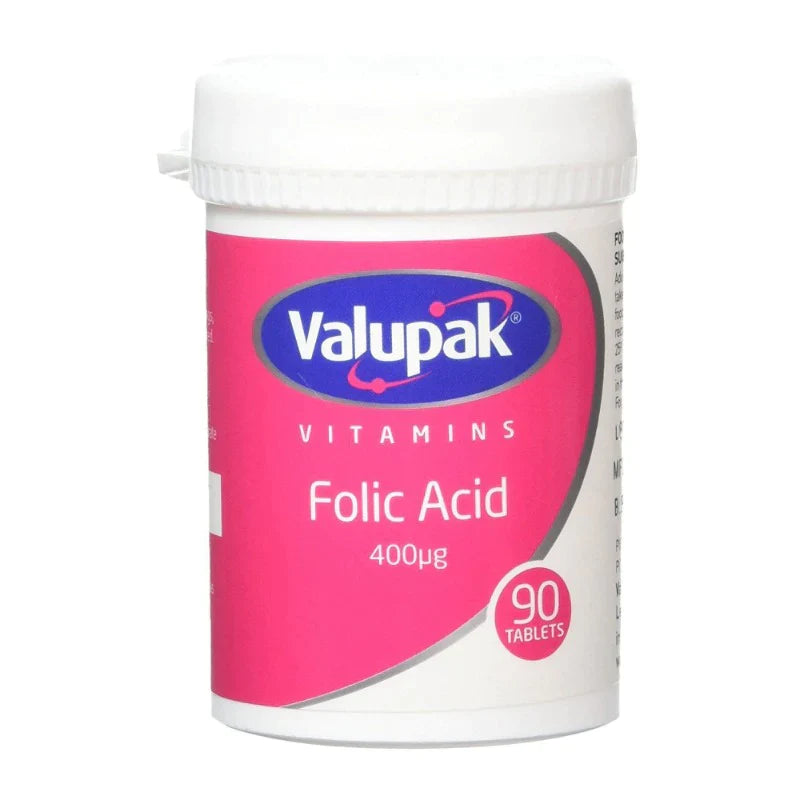 Valupak Folic Acid Tablets 400mcg