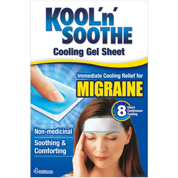 Kool n Soothe Migraine Gel Sheet 4 Sheets