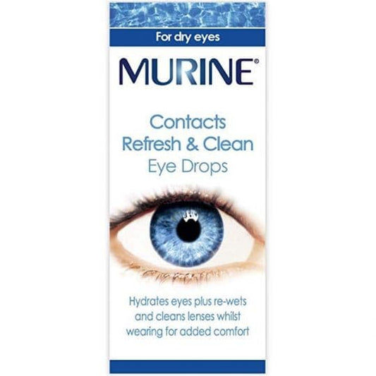 Murine Contacts Refresh & Clean Eye Drops 15ml